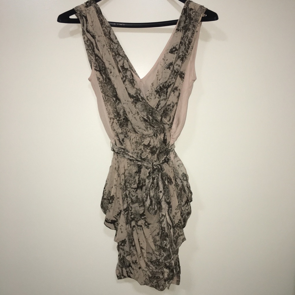 Chiffon Drape Python Dress NWOT